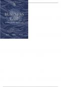 Test Bank For Business Law Alternate Edition 11th Edition by Jentz 