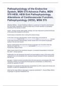 (Bundle)HESI PATHO, Patho Hesi 2017 Practice Questions, Pathophysiology HESI Questions and Answers with Complete Solutions,Pathophysiology of the Endocrine System, MSN 570 Advance Patho, MSN 570 HESI, HESI Exit Pathophysiology, Alterations of Cardiovascul