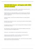 FACHE BOG Exam - all topics with 100&percnt; correct answers&period;