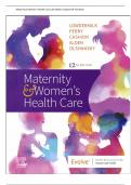 Maternity & Women’s Health Care 12th Edition Lowdermilk Test Bank