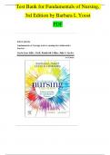 TEST BANK For Fundamentals of Nursing 2nd Edition Yoost  | Verified Chapter's 1 - 46 | Complete