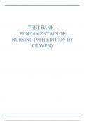 Test Bank for Fundamentals of Nursing Concepts and Competencies for Practice 9th Edition Craven | Chapter 1 - 43 Updated Guide 2023.