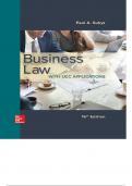 Test Bank For Business Law with UCC Applications  15Th Ed By Paul Sukys