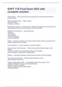 GVPT 170 Final Exam 2023 with complete solution