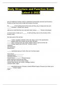 Body Structure and Function Exam Latest &commat; 2023
