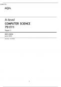 A-level COMPUTER SCIENCE 7517/1 Paper 1 Mark scheme June 2022 Version: 1.0 Final
