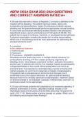 ABFM CKSA EXAM 2023-2024 QUESTIONS  AND CORRECT ANSWERS RATED A&plus;