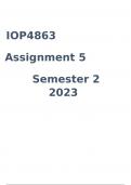 IOP4863_Assignment_5__COMPLETE_ANSWERS__Semester_2_2023