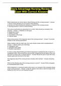 Davis Advantage Nursing Review II Exam With Correct Answers