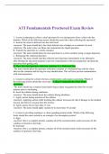 ATI Fundamentals Proctored Exam Review