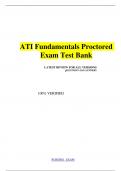 ATI Fundamentals Proctored Exam Test Bank  LATEST REVIEW FOR ALL VERSIONS 
