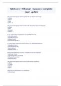 NAB core &plus;2 &lpar;human resources&rpar; complete exam update