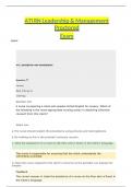 ATI RN Leadership & Management Proctored Exam