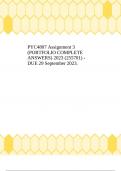 PYC4807 Assignment 3 (PORTFOLIO COMPLETE ANSWERS) 2023 (255701) - DUE 29 September 2023.