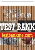 Test Bank For World in the 20th Century, The: A Thematic Approach 1st Edition All Chapters - 9780136032533