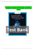 Anatomy and Physiology Test Bank 1st Edition Elizabeth Co | Chapter 2- 27 |Latest Practice Exam 100% Veriﬁed Answers