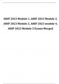 AHIP 2023 Module 1, AHIP 2023 Module 2, AHIP 2023 Module 3, AHIP 2023 module 4, AHIP 2023 Module 5 Exams Merged