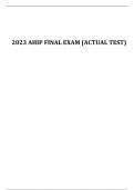 2023 AHIP FINAL EXAM (ACTUAL TEST)