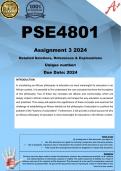 PSE4801 Assignment 3 (COMPLETE ANSWERS) 2024 