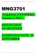 MNG3701 ASSIGNMENT 2 SEMESTER 2 2023 