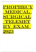 PROPHECY MEDICAL SURGICAL TELEMETRY EXAM 2023