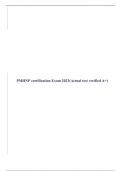PMHNP certification Exam 2023(Actual test verified A+)