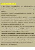 UHC Medicare Basics Test BUNDLED &vert; Questions with 100&percnt; Correct Answers &vert; Verified &vert; Updated 20242025