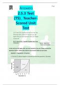 Answers 2.5.3 Test 2.5.3 Test 2.5.3 Test (TS)_ Teacher (TS)_ Teacher (TS)_ Teacher -Scored Unit Scored Unit Scored Unit Scored Unit TestTest 2.5.3 Test (TST)