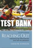 Test Bank For Reaching Out: Interpersonal Effectiveness and Self-Actualization 11th Edition All Chapters - 9780137618194