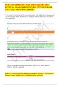 NUR 623 EXAM QUESTIONS AND ANSWERS BEST RATED A&plus; GUARANTEED SUCCESS LATEST UPDATE 2023&sol;2024 VERIFIED ANSWERS 