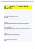  NAS 2 Challenge Exam Study Guide GRADED A