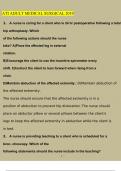 RN 2019 Adult Medical Surgical ATI Proctored Exam Newest Questions and Answers &lpar;2023 &sol; 2024&rpar; &lpar;Verified Answers&rpar;