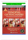 Kaplan and sadock’s synopsis of psychiatry 11th e d test bank | All Chapters Covered