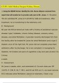 ATI RN Adult Medical Surgical Kidney Disease Newest Questions and Answers &lpar;2023 &sol; 2024&rpar; &lpar;Verified Answers&rpar;