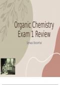 Organic Chem I: Exam 1 Review