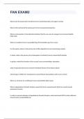 FAN EXAM2 questions with correct answers