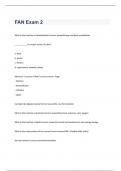 FAN Exam 2 questions with correct answers