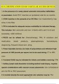 AVA CERTIFICATION EXAM VASCULAR ACCESS DEVICES Newest Questions and Answers &lpar;2023 &sol; 2024&rpar; &lpar;Verified Answers&rpar;