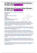 ATI Med-Surg Proctored Exam Review |95 Q&A 2023 SCORED A+.