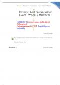 NURS 6501N midterm exam NURS-6501N-32,Advanced EXAM