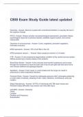  CBIS Exam Study Guide latest updated