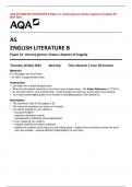 AQA AS ENGLISH LITERATURE B Paper 1A  Literary genres: Drama: Aspects of tragedy QP  MAY 2023