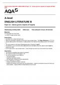 AQA A-LEVEL ENGLISH LITERATURE B Paper 1A   Literary genres: Aspects of tragedy QP MAY  2023 