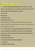 Pharmacology HESI V2 Exam Preparation Guaranteed A&plus; Newest Questions and Answers &lpar;2023 &sol; 2024&rpar; &lpar;Verified Answers&rpar;