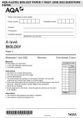 AQA A-LEVEL BIOLOGY PAPER 1 7402/1 JUNE 2023 QUESTIONS PAPER