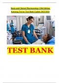 Basic and Clinical Pharmacology 15thEditionKatzung Trevor Test Bank Update 2023/2024TESTBANK