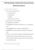 HESI Pharmacology Combined Study Guide with Practice Questions and Answers&period;