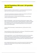 Special Populations OB exam 1 &vert;45 questions and answers&period;