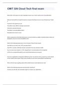 CMIT 326 Cloud Tech final exam with 100&percnt; correct answers