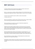  MGT 425 Exam with 100&percnt; correct answers
